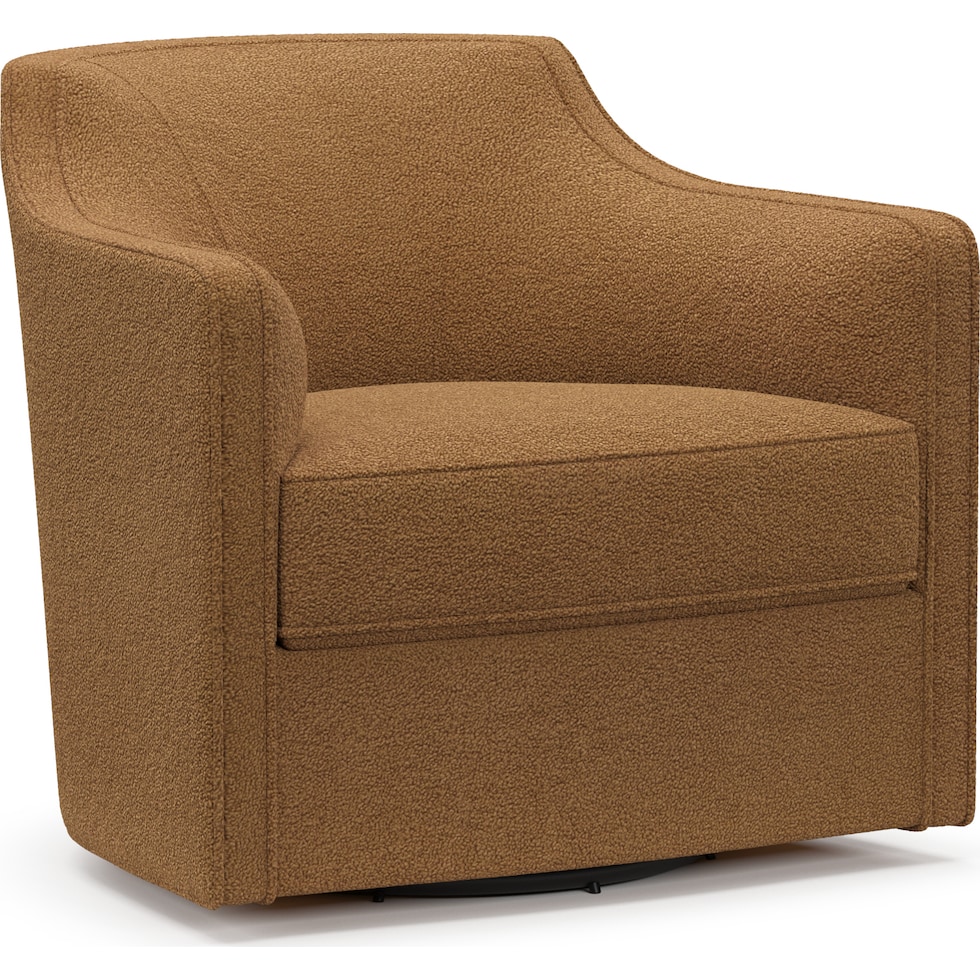 tegan light brown accent chair   