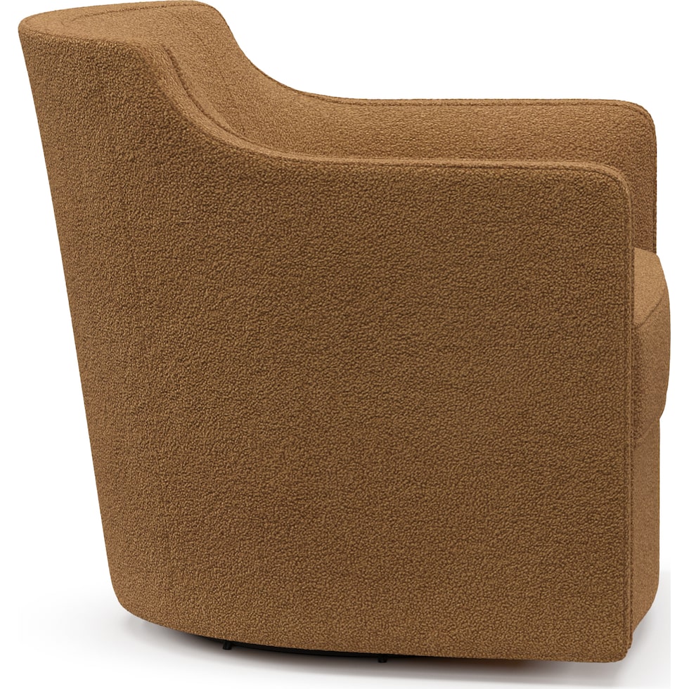tegan light brown accent chair   