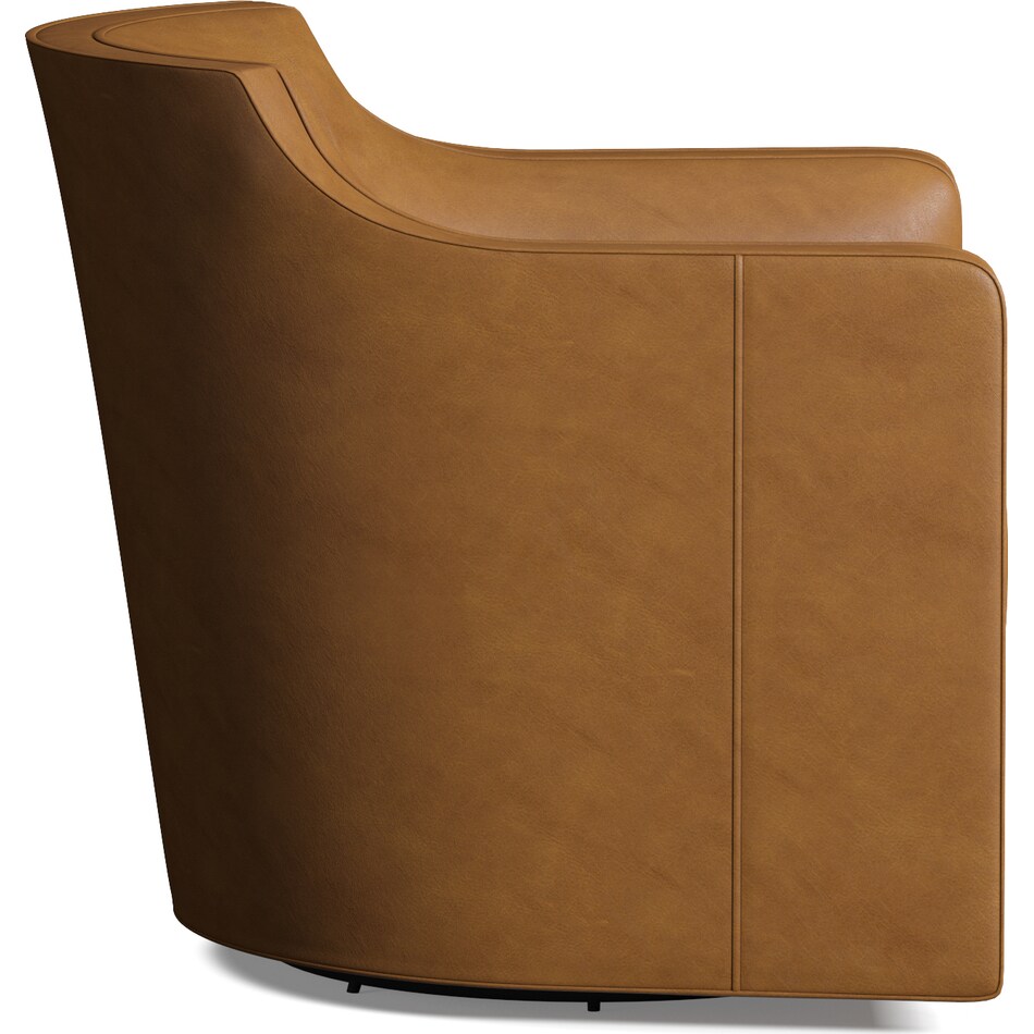 tegan light brown swivel chair   