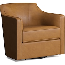 tegan light brown swivel chair   