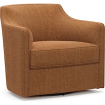 tegan orange swivel chair   