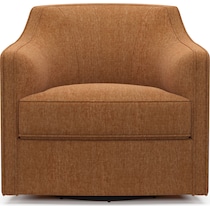 tegan orange swivel chair   