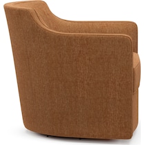 tegan orange swivel chair   