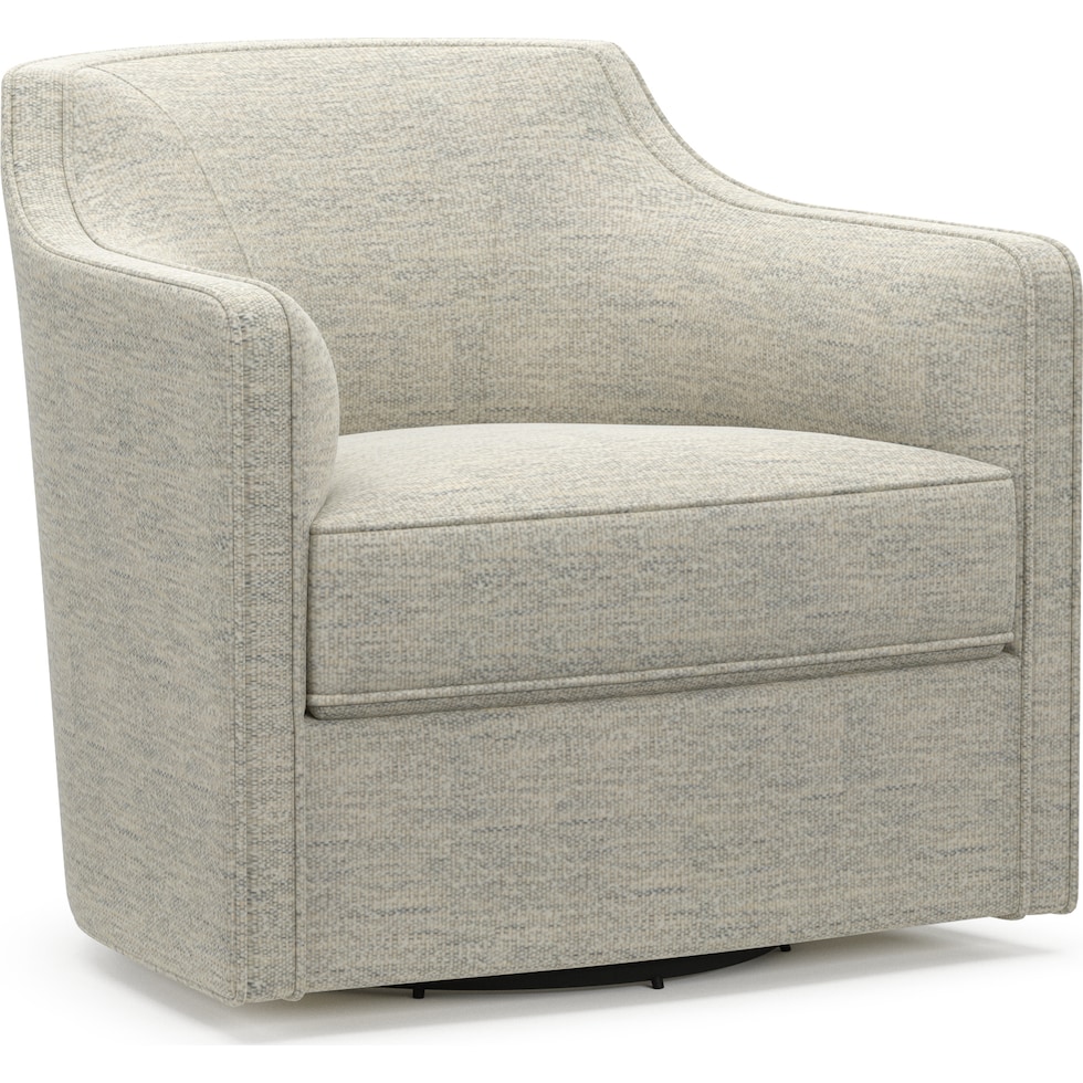 tegan white swivel chair   
