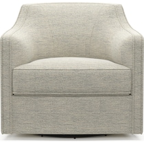 tegan white swivel chair   