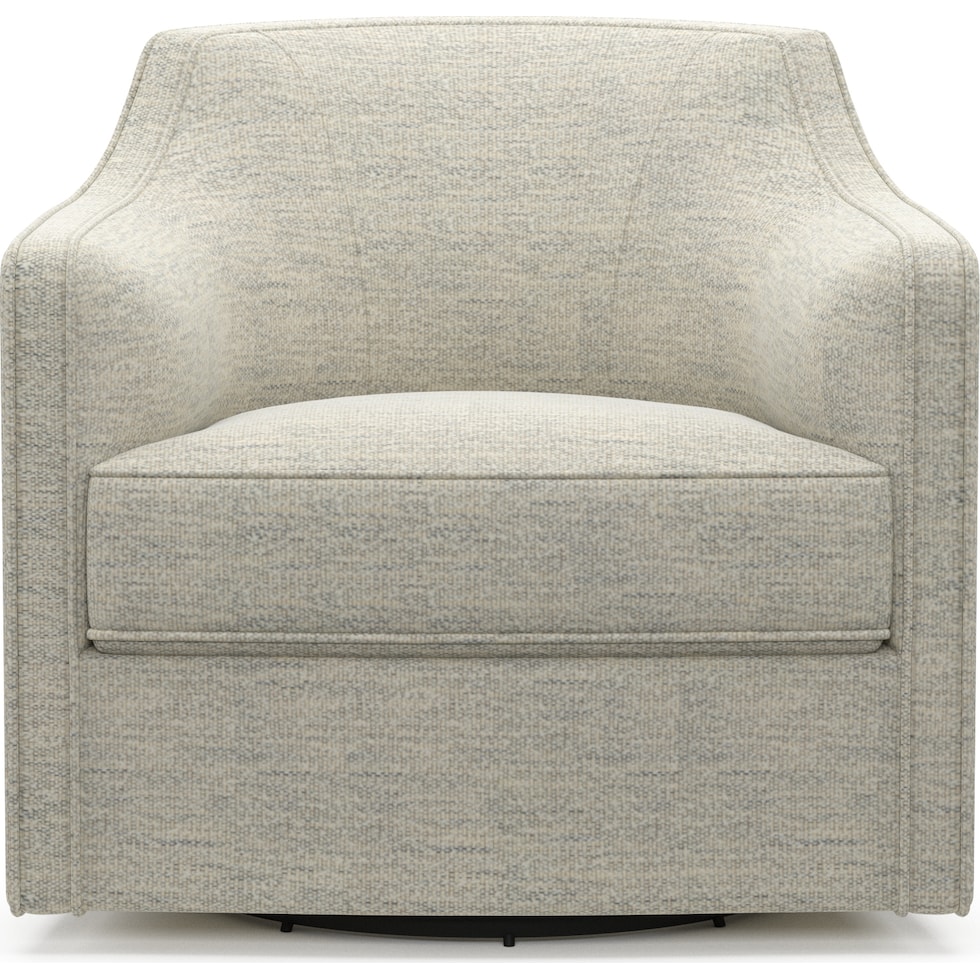 tegan white swivel chair   