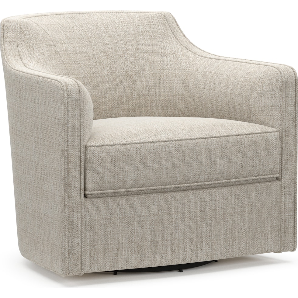 tegan white swivel chair   