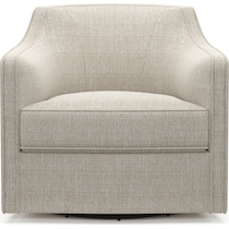 tegan white swivel chair   