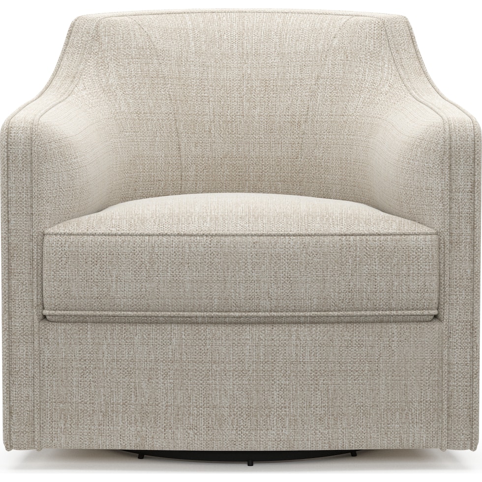 tegan white swivel chair   