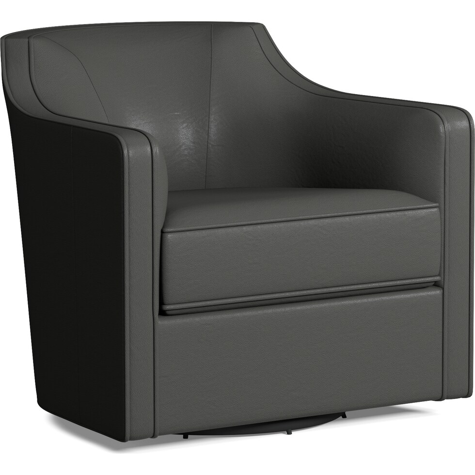 tegan white swivel chair   