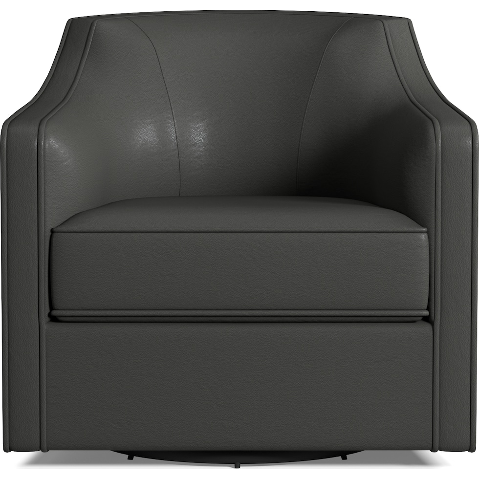 tegan white swivel chair   