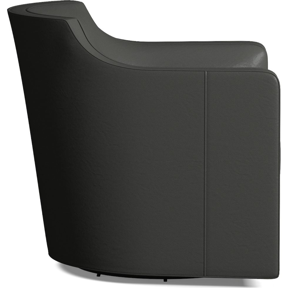 tegan white swivel chair   