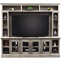 telluride light brown entertainment wall unit   