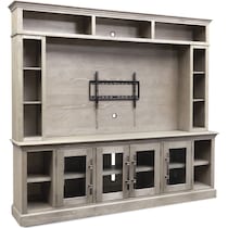 telluride light brown entertainment wall unit   