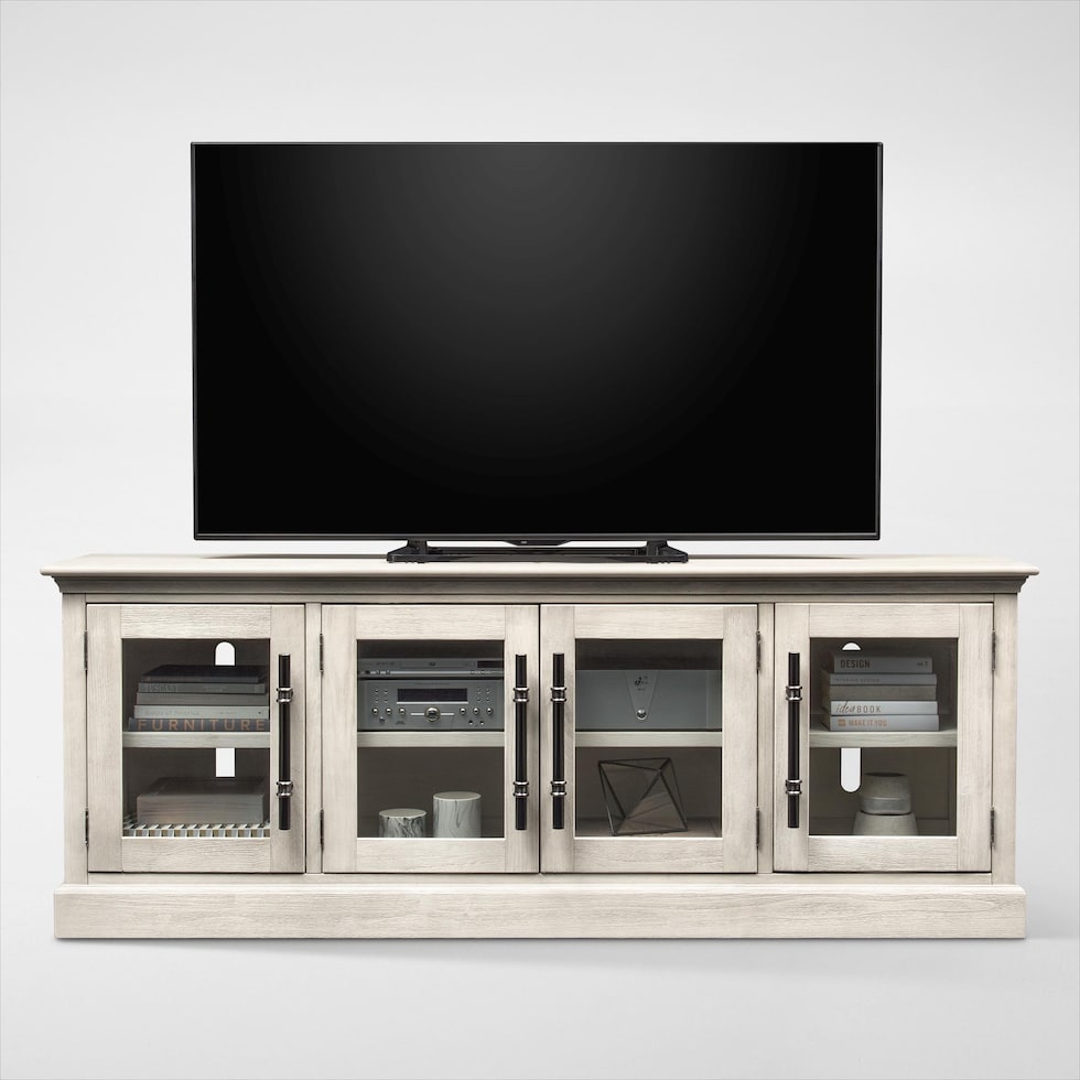 telluride white tv stand   