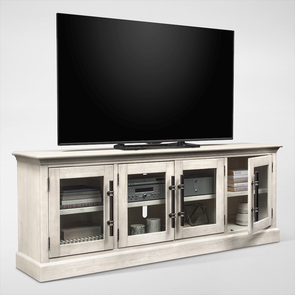 telluride white tv stand   