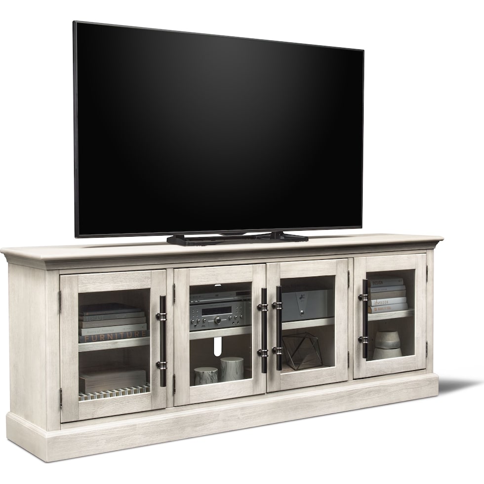 telluride white tv stand   