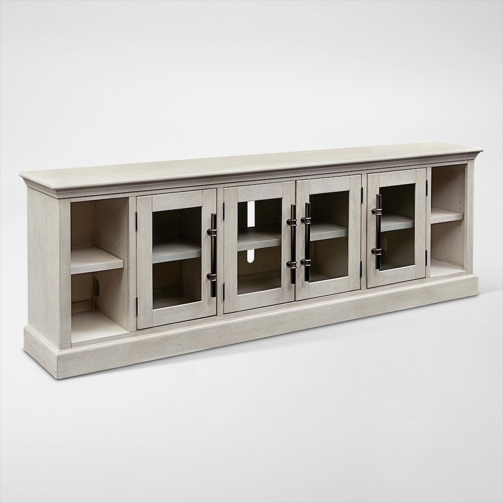 telluride white tv stand   