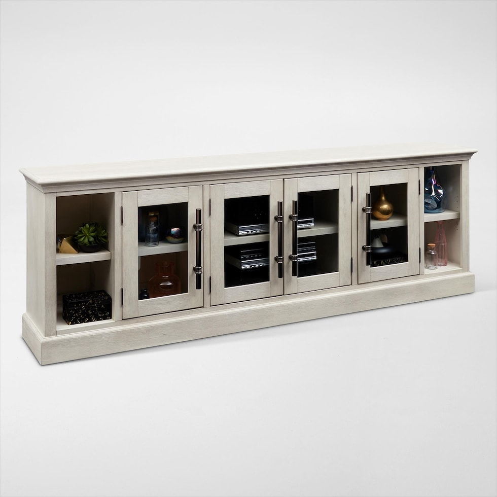 telluride white tv stand   