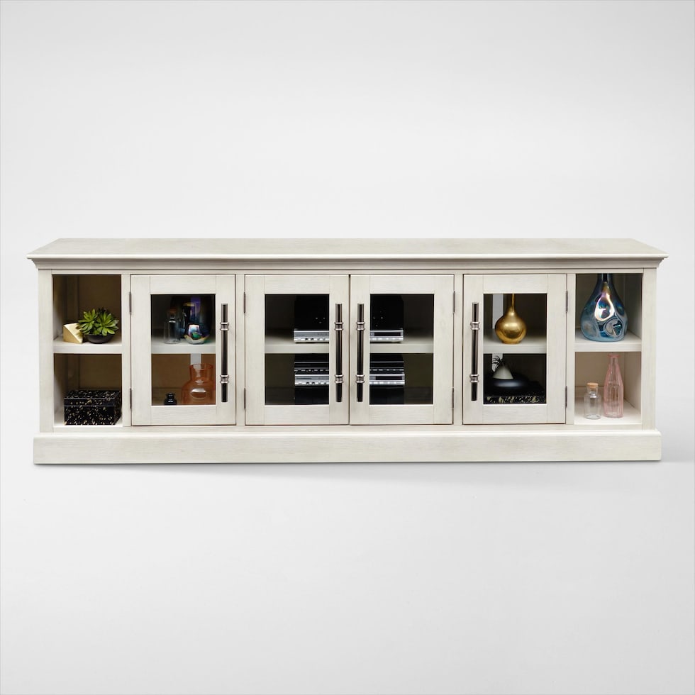 telluride white tv stand   