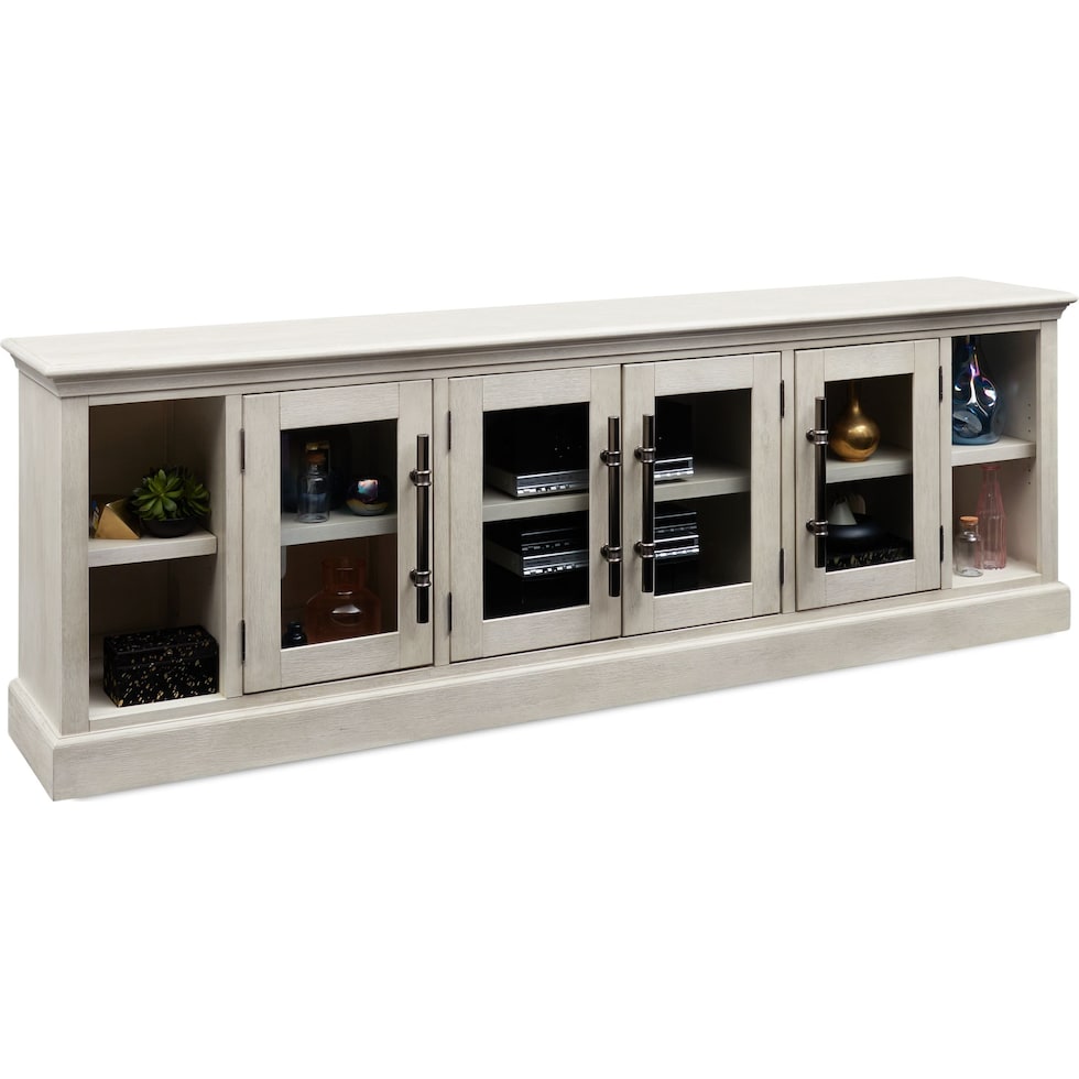 telluride white tv stand   