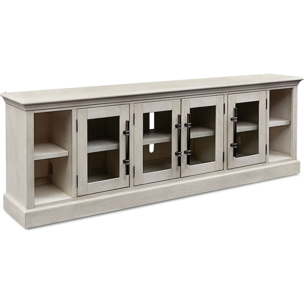 telluride white tv stand   