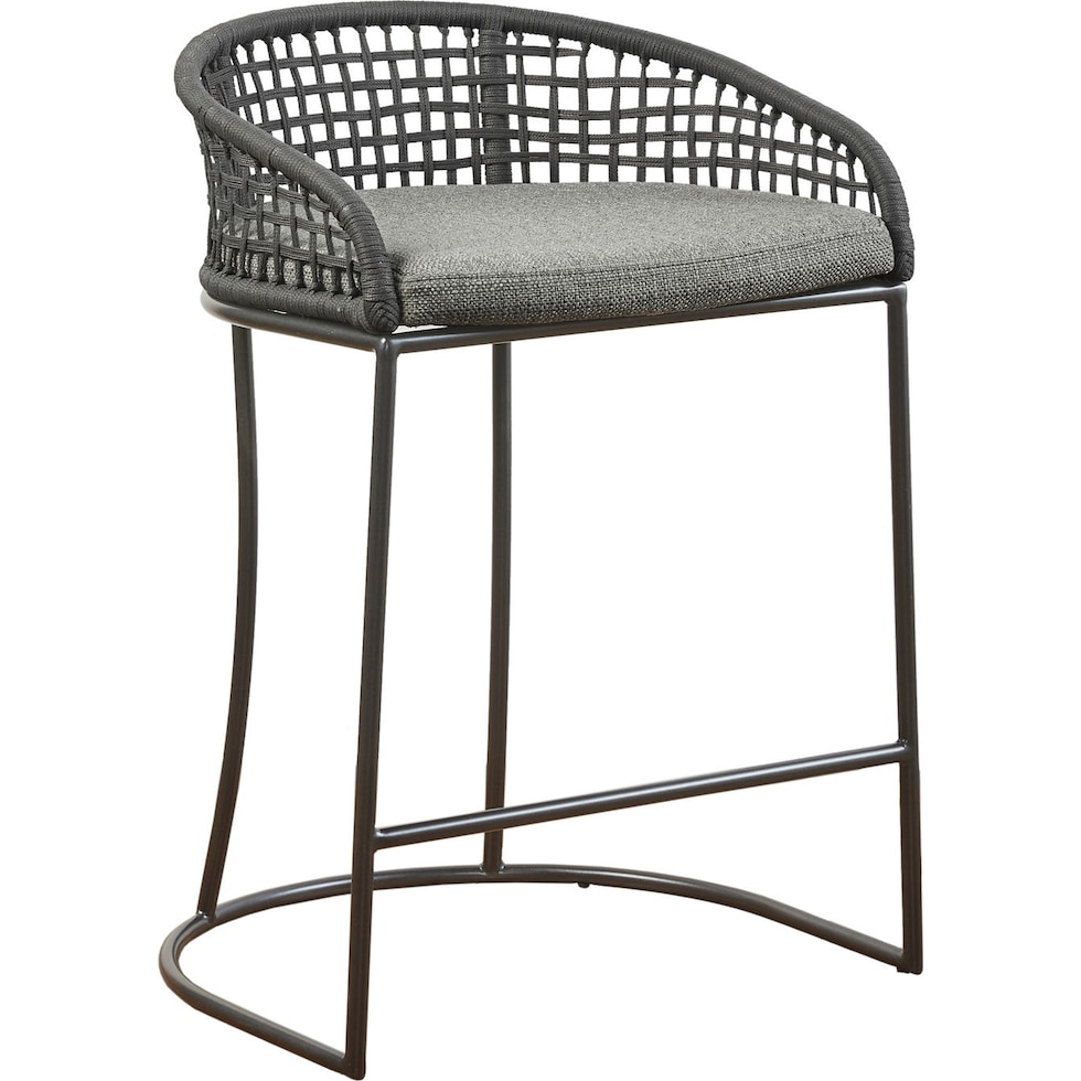 tempany gray counter height stool   