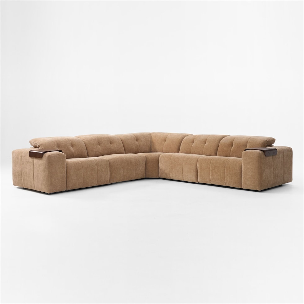 terrace dark brown sectional   