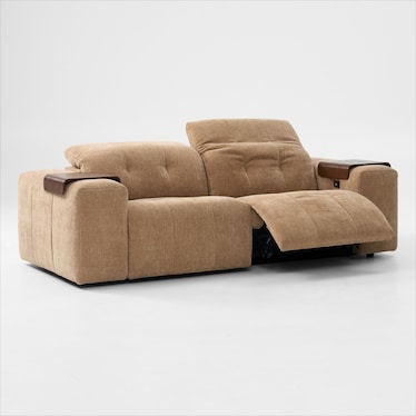 Terrace Dual-Power 2-Piece Reclining Sofa with Tray Tables