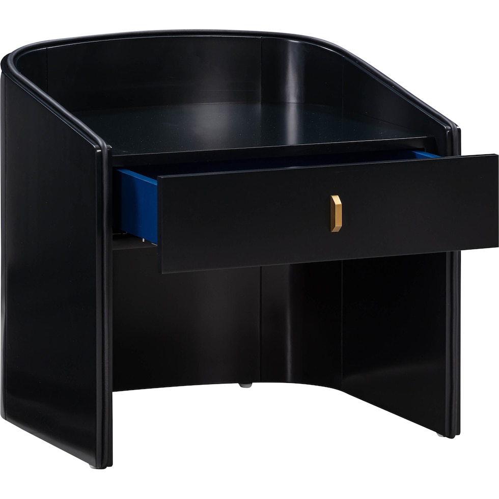 terran black nightstand   