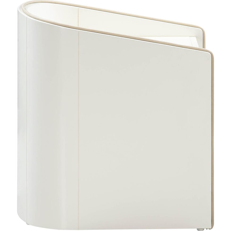 terran white nightstand   