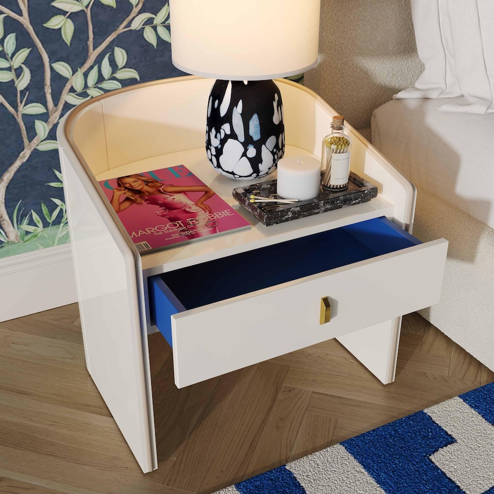 terran white nightstand   