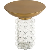 terri gold accent table   