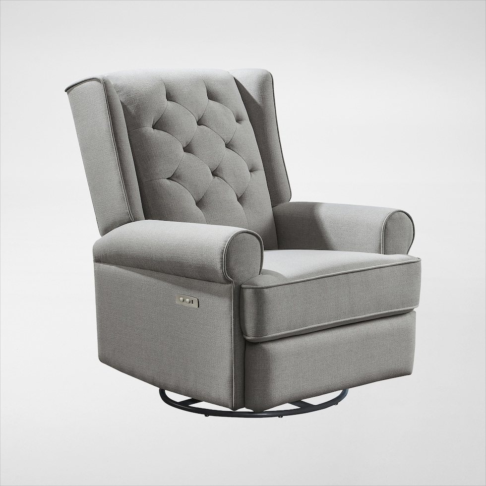terry gray swivel glider   