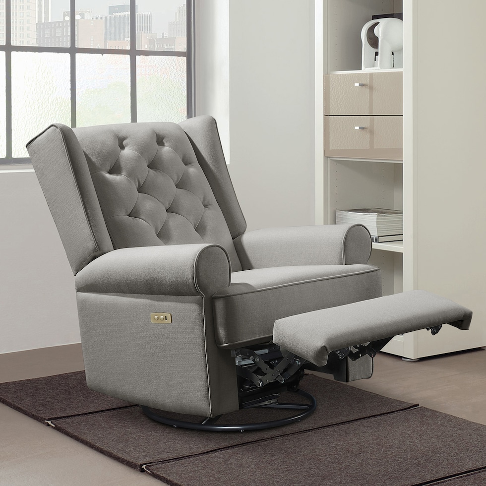 terry gray swivel glider   
