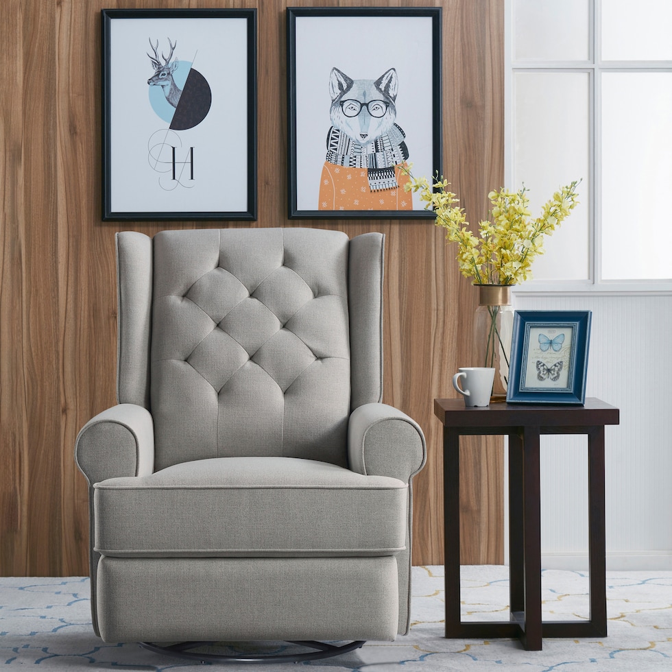 terry gray swivel glider   