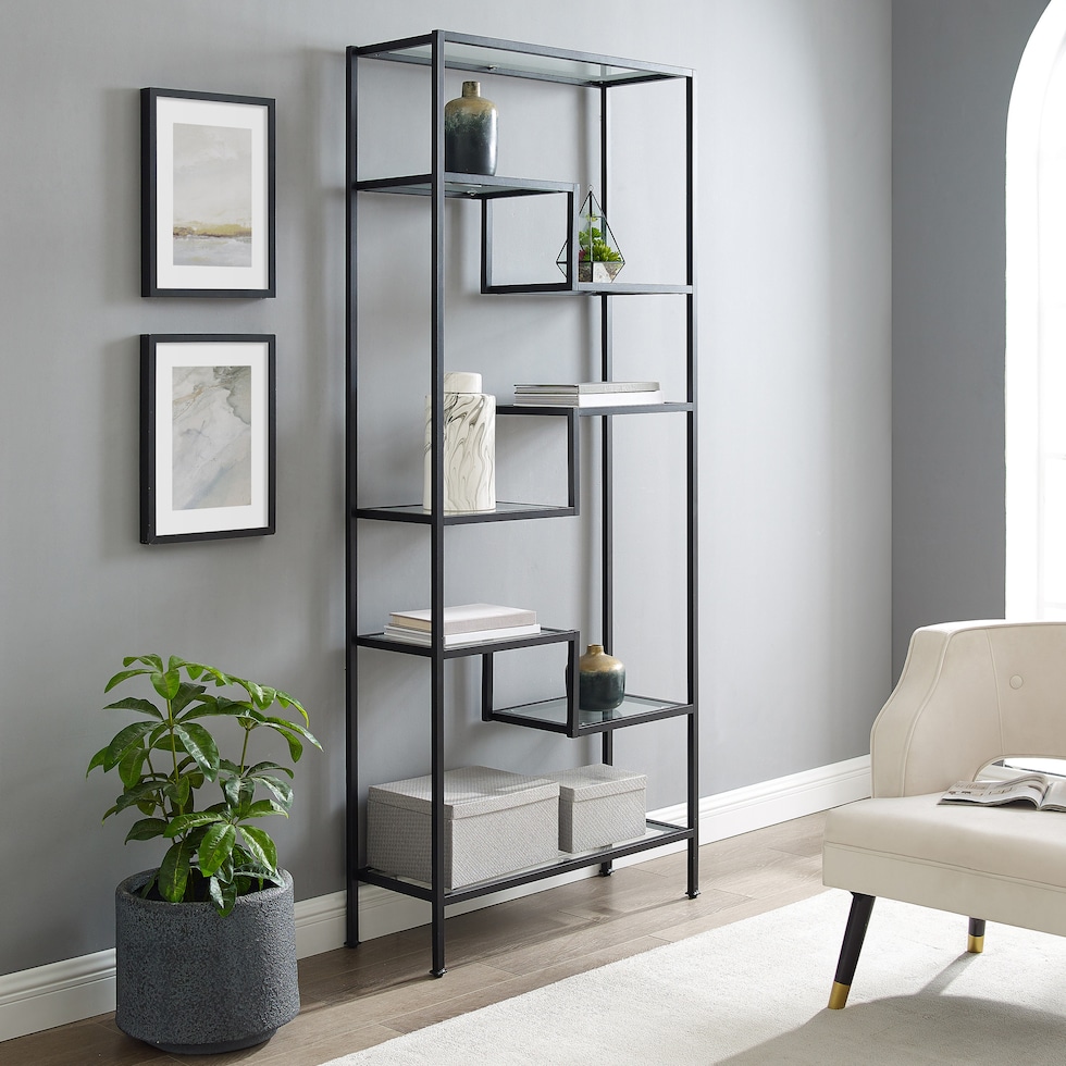 tesly black etagere   