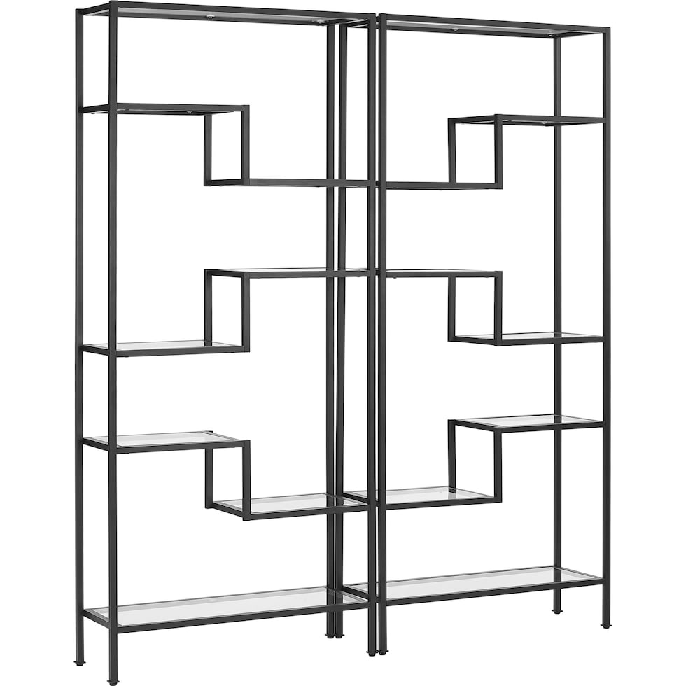 tesly black etagere   