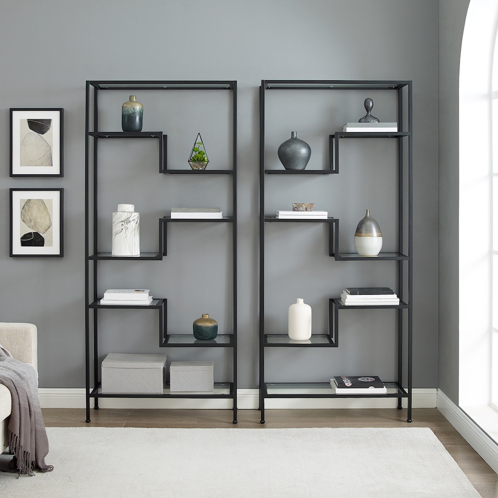 tesly black etagere   