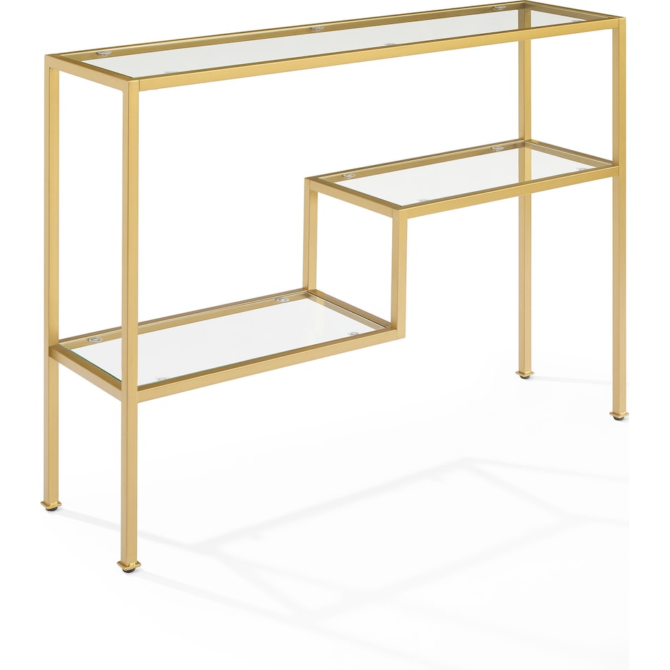 tesly gold console table   