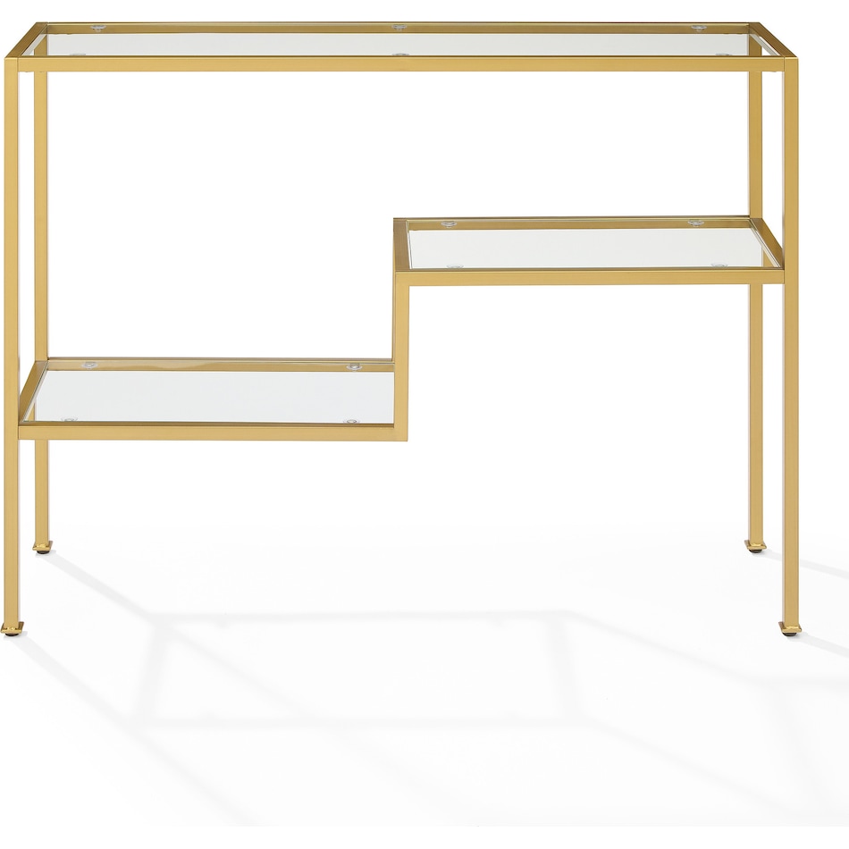 tesly gold console table   