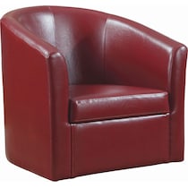 tesoro red accent chair   