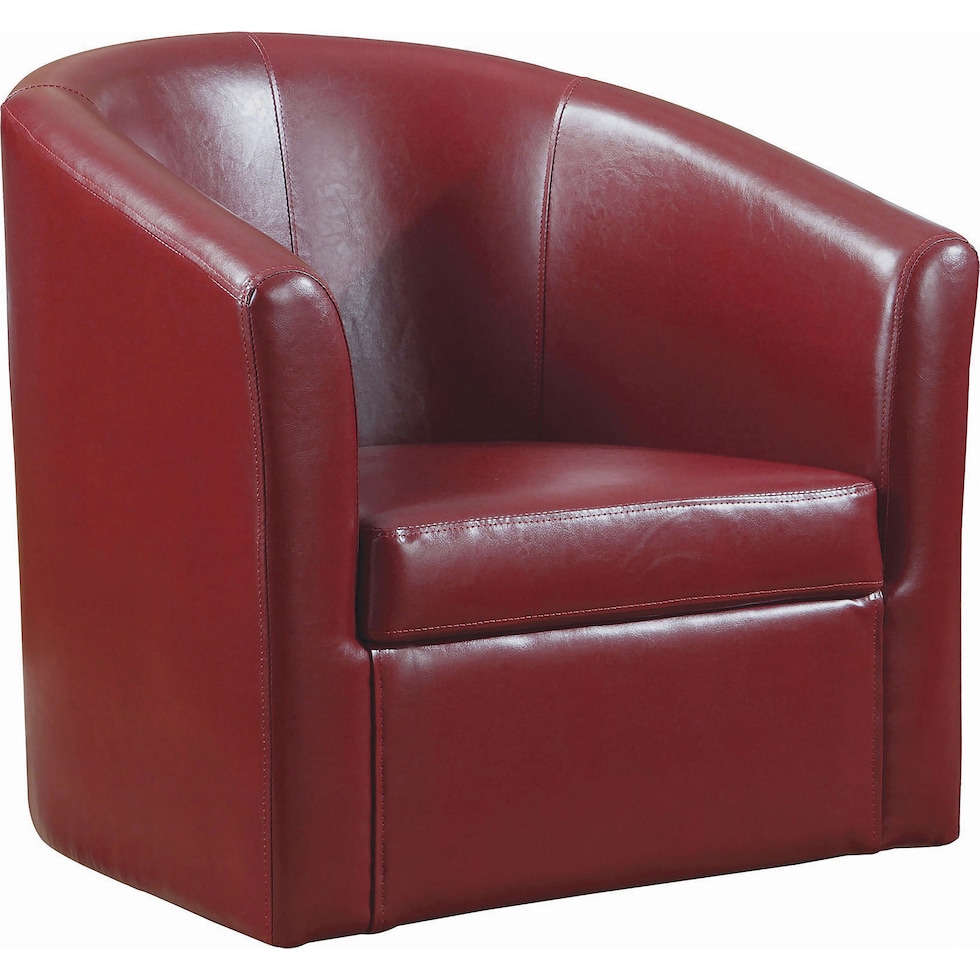 tesoro red accent chair   