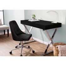 tess black office chair   