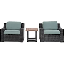 tethys mist outdoor chair set   