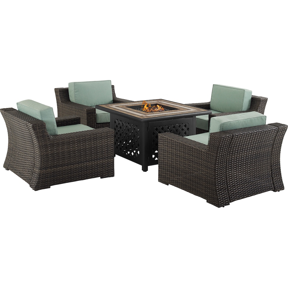 tethys mist outdoor chair set   