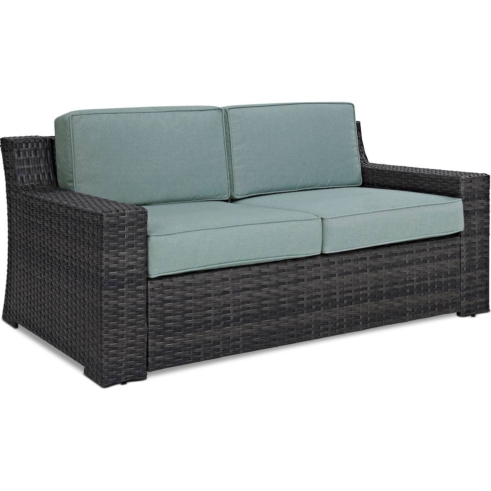 tethys mist outdoor loveseat   