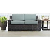 tethys mist outdoor loveseat   