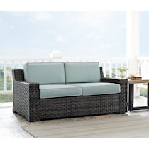 tethys mist outdoor loveseat   