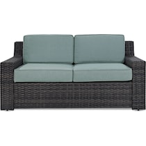 tethys mist outdoor loveseat   